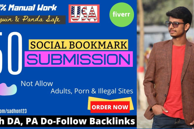 I will create manually 50 social bookmark submission
