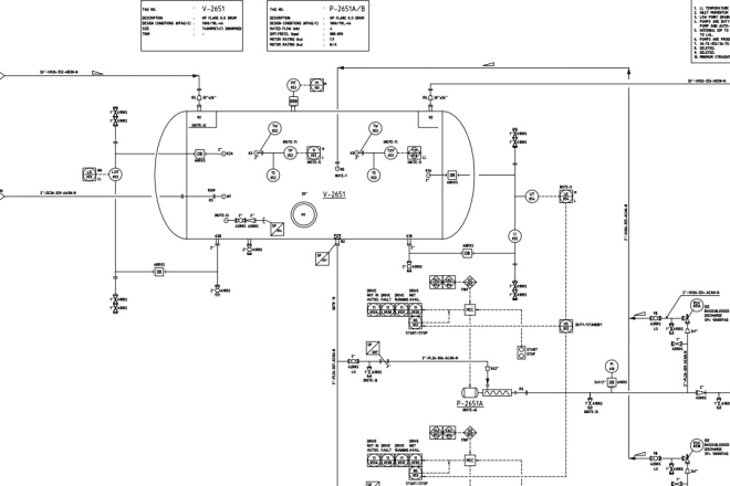 I will create pfd ufd and pid drawings on autocad and cadworx