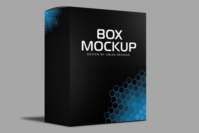 I will create professional box mockups for packaging design