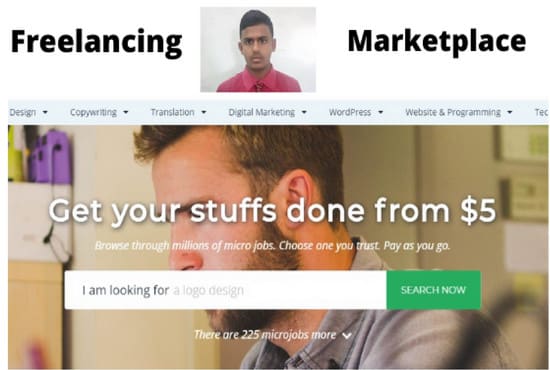 I will create professional freelancing marketplace site as fiver