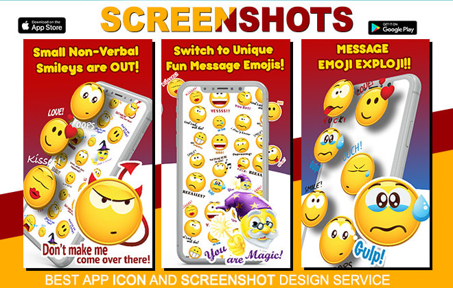 I will create professional screenshots for play store or app store
