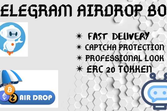 I will create professional telegram airdrop bot full customisable