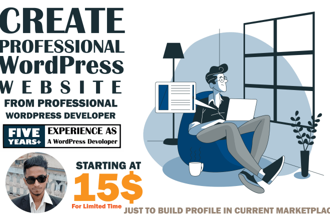 I will create professional wordpress website blog store