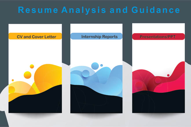 I will create resume, internship reports and presentations