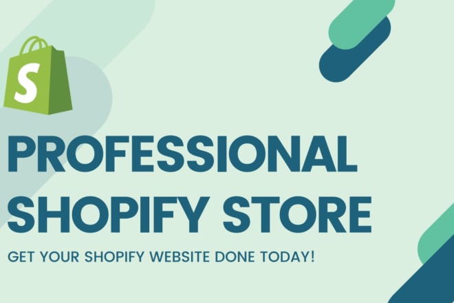 I will create shopify dropshipping store or shopify website