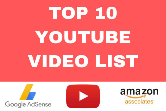 I will create top 10 best youtube video list