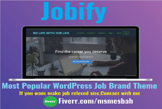 I will create wordpress jobify listify themes with special premium plugins