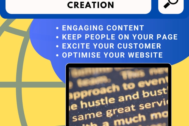 I will create written content for your website