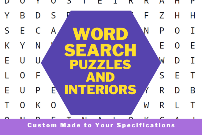 I will create your next best selling word search book for teens and adults