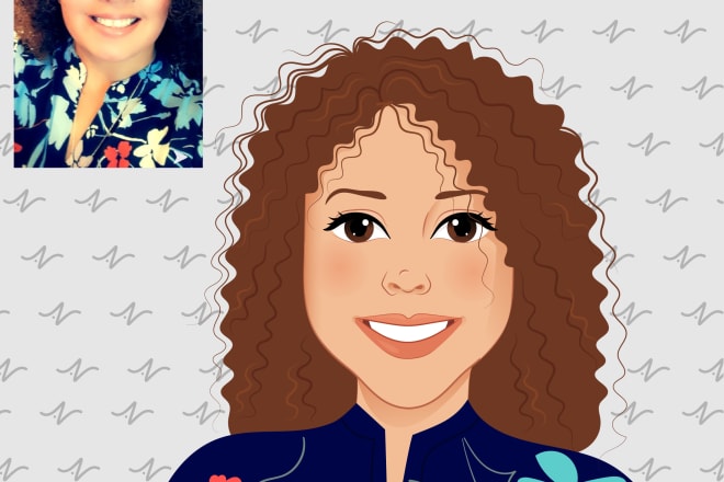 I will create your vector portrait disney style