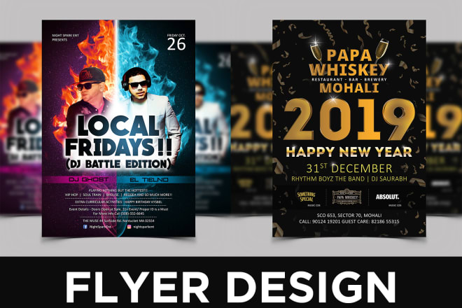 I will creative flyer design template
