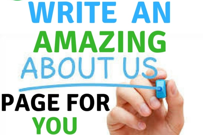 I will creatively write a customized about US page for you