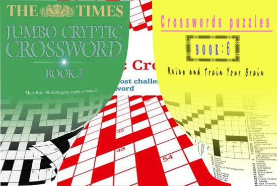 I will crossword puzzle book 100 page plus solution in order to amazon kdp