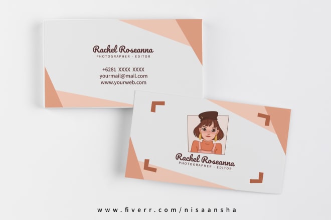 I will custom illustration potrait logo personalized business cards