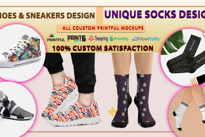 I will custom sports and fashion shoes and professional socks for u