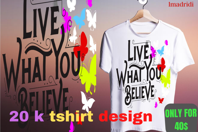 I will deliver 21000 different t shirt design with ready print