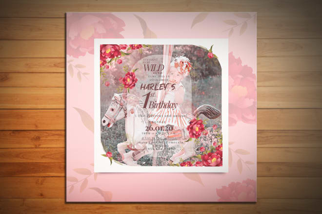 I will design a birthday invitation