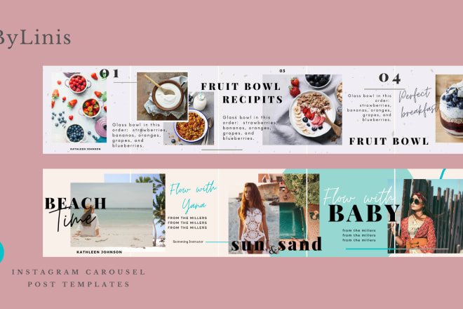 I will design a carousel post for instagram post and facebook ads
