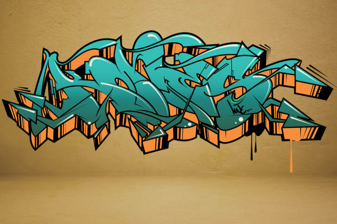 I will design a complex graffiti logo