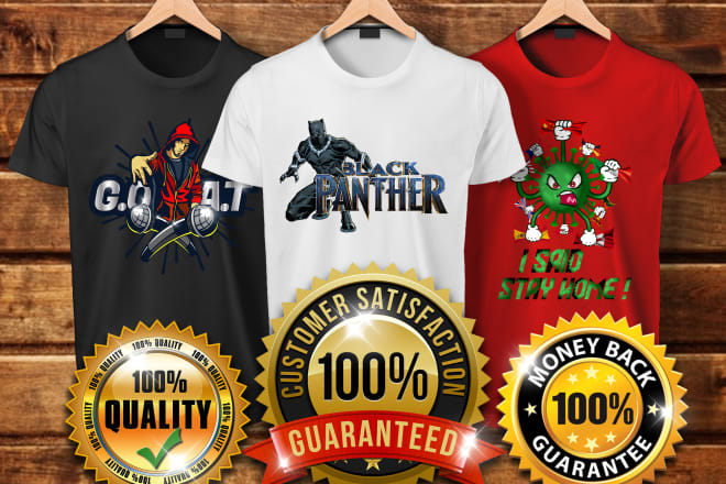 I will design a creative logo and t shirt design for you