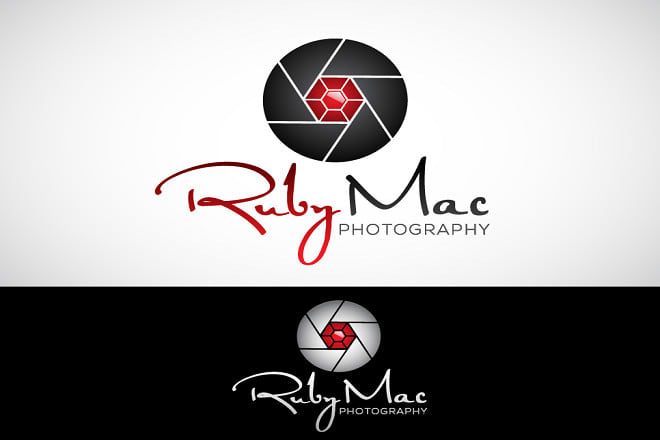 I will design a custom professional photography studio logo with editable vector file
