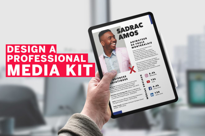 I will design a great influencer media kit