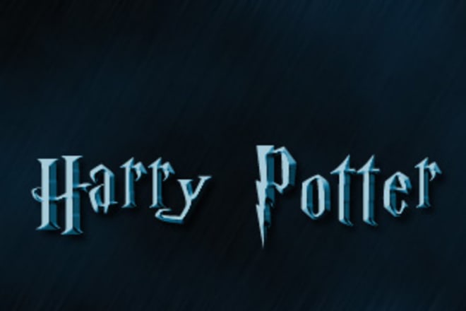 I will design a HARRY potter styled text