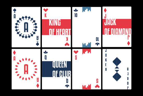 I will design a next level playing cards