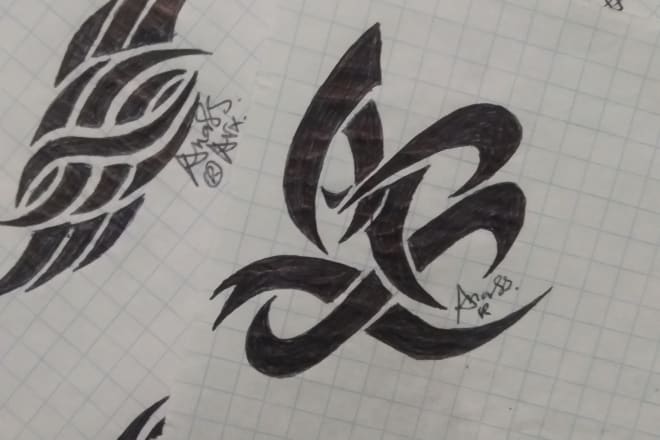 I will design a personalized tribal tattoo for you