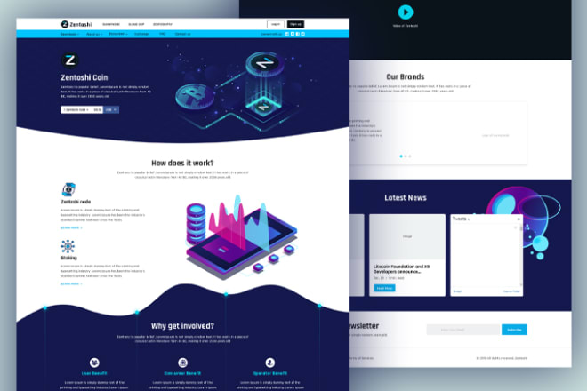 I will design a professional and modern website UI design