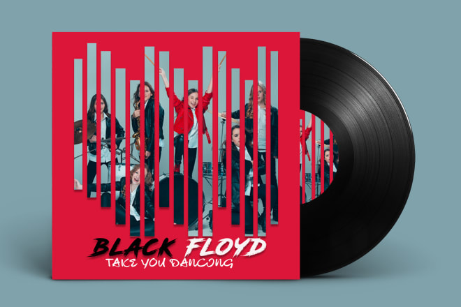 I will design an album cover art