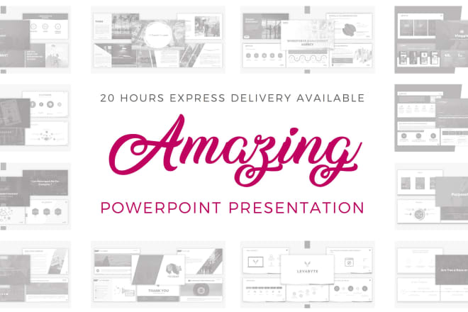 I will design an amazing business powerpoint presentation