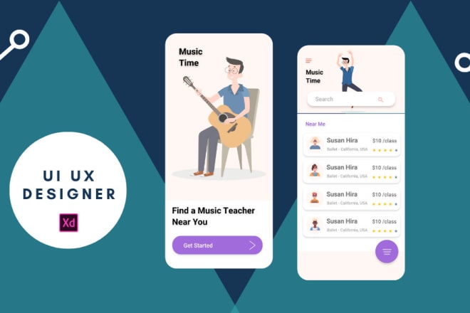 I will design an interactive UI UX for mobile apps with prototyping