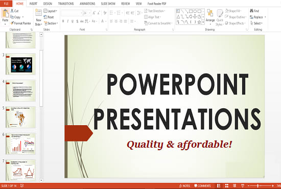 I will design an outstanding powerpoint presentation
