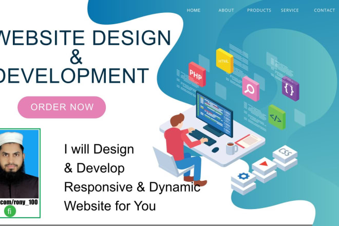 I will design and develop your web app with html, css, php