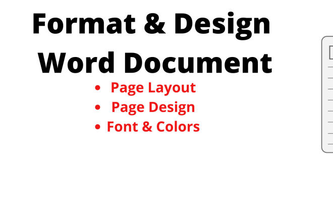 I will design and format your microsoft word document