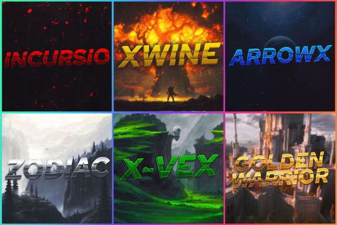 I will design anime, gaming text profile picture logo