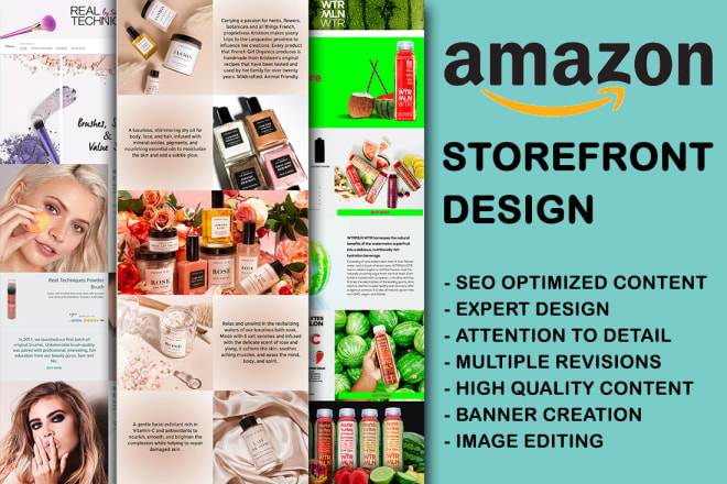 I will design attractive amazon storefront for your brand