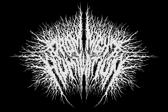 I will design black metal logo