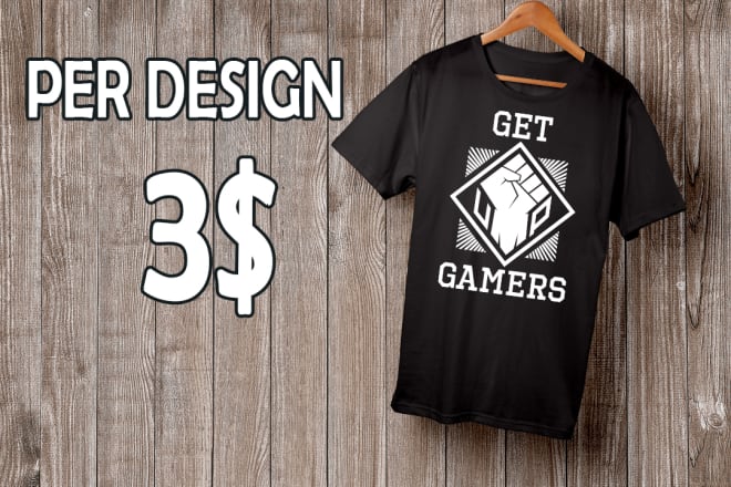 I will design bulk merch by amazon t shirts