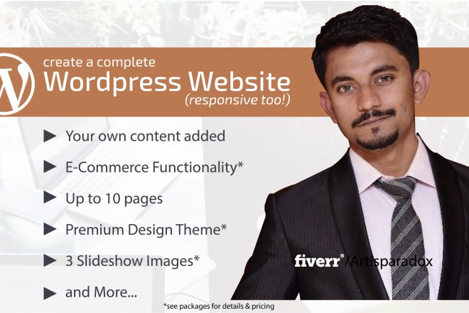 I will design business or ecommerce wordpress website