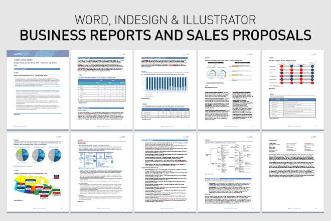 I will design business reports and proposals