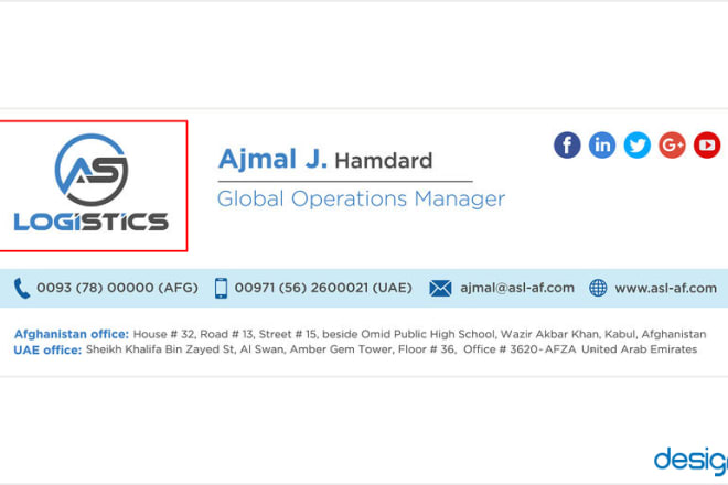 I will design clickable HTML email signature and business card