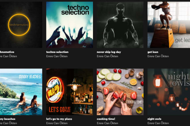 I will design cover image for spotify playlists and albums