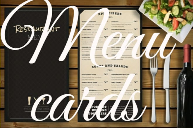 I will design creative menu card