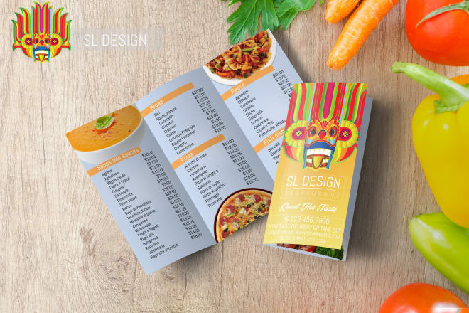 I will design creative menu cards