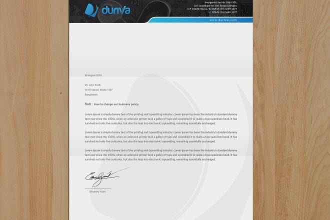 I will design creative modern editable business letterhead template