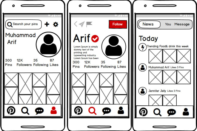 I will design custom balsamiq wireframe for mobile and web