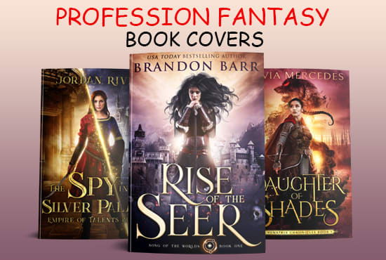 I will design fantasy cover, fantasy book cover design, fantasy cover, ebook cover