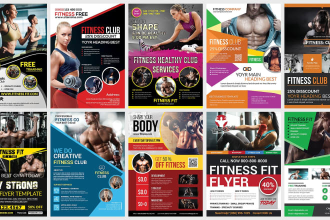 I will design fitness yoga gym spa health flyer or poster